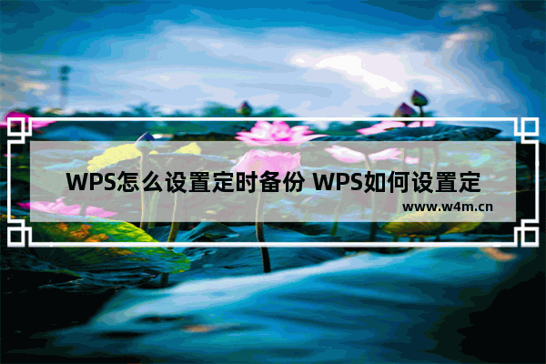 WPS怎么设置定时备份 WPS如何设置定时备份