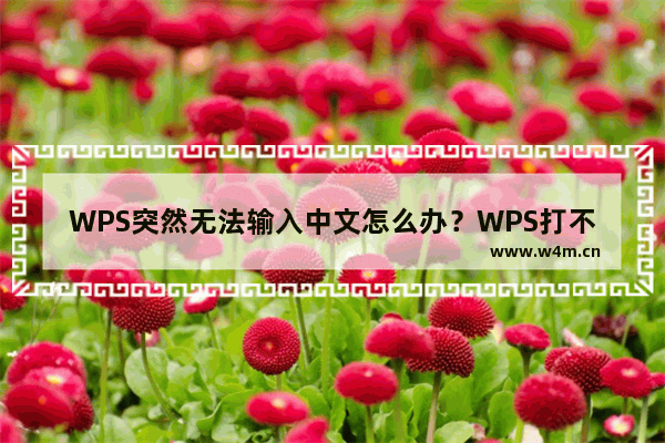 WPS突然无法输入中文怎么办？WPS打不出汉字只能打字母的解决方法