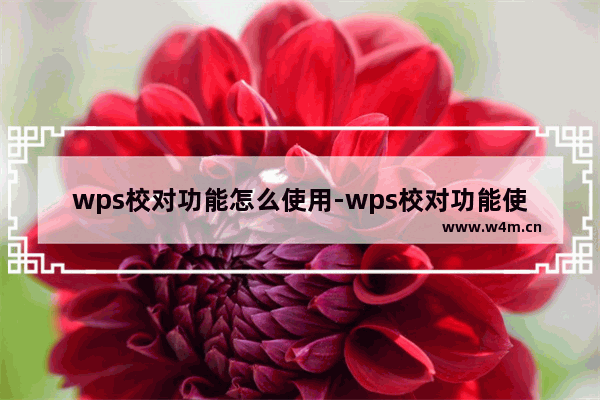 wps校对功能怎么使用-wps校对功能使用方法介绍