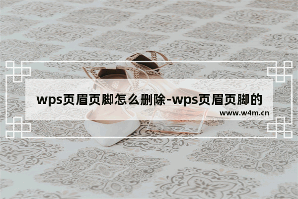 wps页眉页脚怎么删除-wps页眉页脚的删除方法