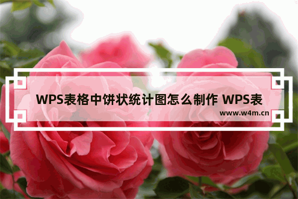 WPS表格中饼状统计图怎么制作 WPS表格中饼状统计图制作操作分享