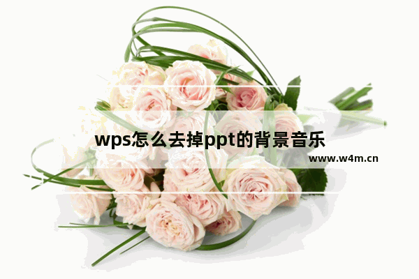 wps怎么去掉ppt的背景音乐