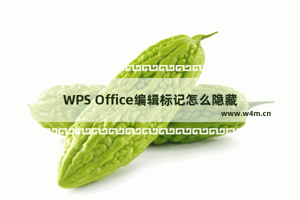 WPS Office编辑标记怎么隐藏