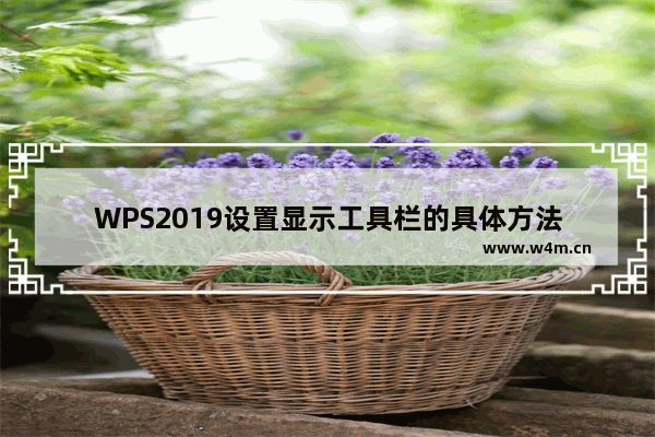 WPS2019设置显示工具栏的具体方法