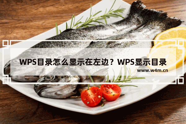 WPS目录怎么显示在左边？WPS显示目录在左侧的方法