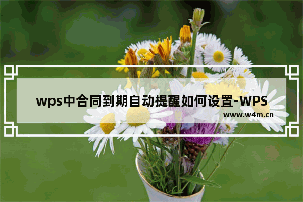 wps中合同到期自动提醒如何设置-WPS表格教程