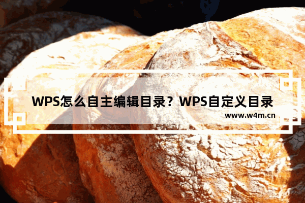 WPS怎么自主编辑目录？WPS自定义目录方法介绍