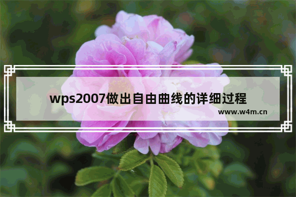 wps2007做出自由曲线的详细过程