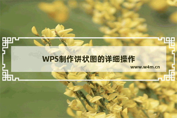 WPS制作饼状图的详细操作