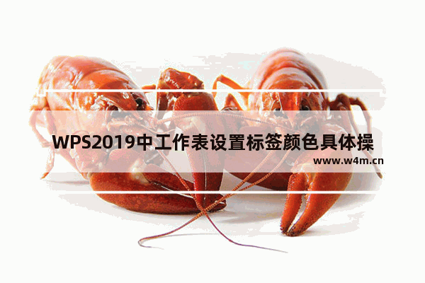 WPS2019中工作表设置标签颜色具体操作方法