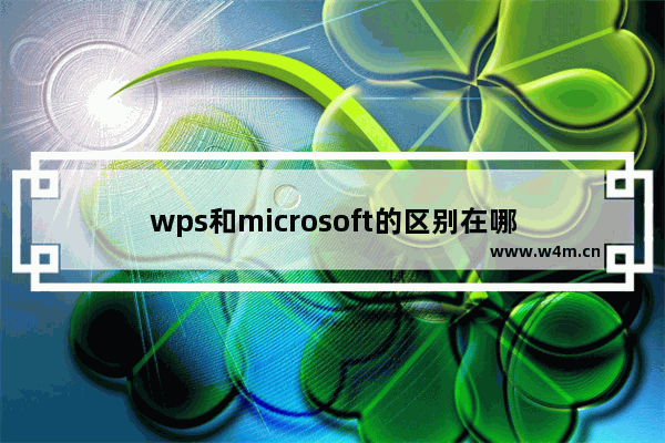 wps和microsoft的区别在哪