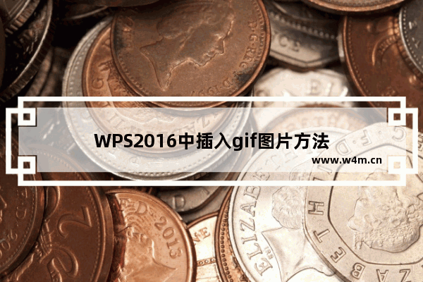 WPS2016中插入gif图片方法