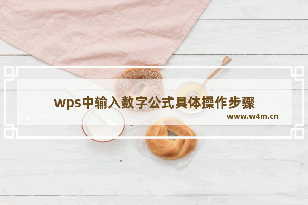 wps中输入数字公式具体操作步骤