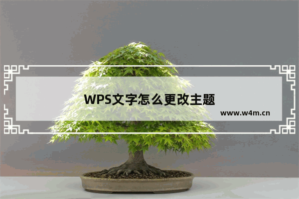 WPS文字怎么更改主题