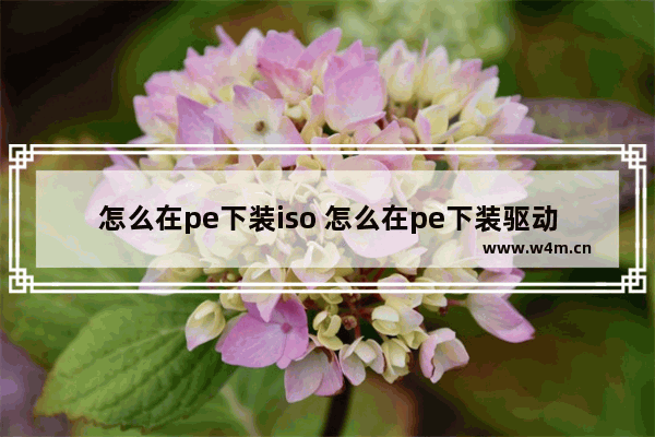 怎么在pe下装iso 怎么在pe下装驱动