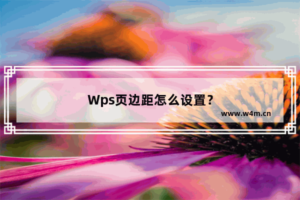 Wps页边距怎么设置？