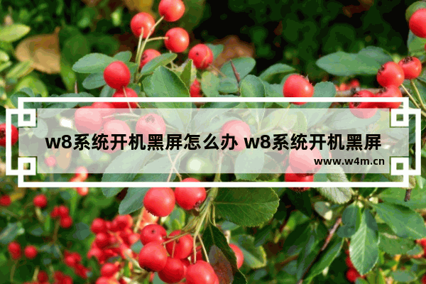 w8系统开机黑屏怎么办 w8系统开机黑屏怎么办恢复