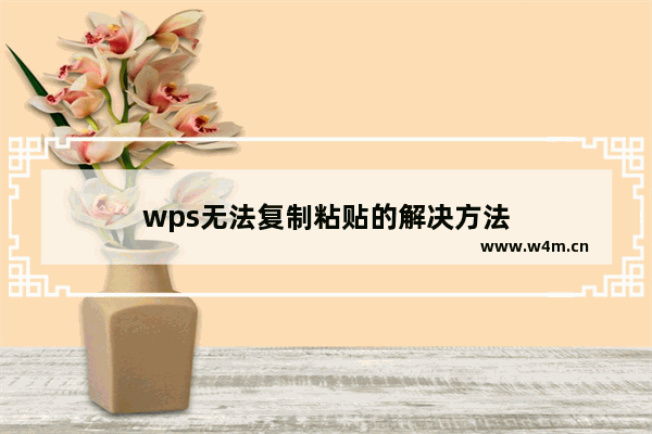 wps无法复制粘贴的解决方法