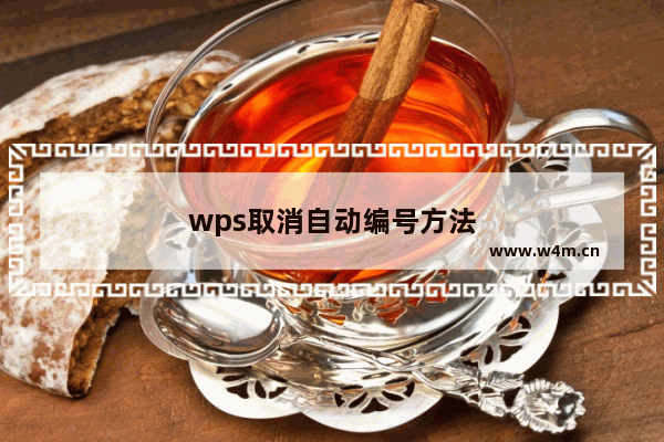 wps取消自动编号方法