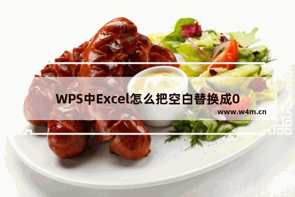 WPS中Excel怎么把空白替换成0