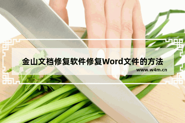 金山文档修复软件修复Word文件的方法