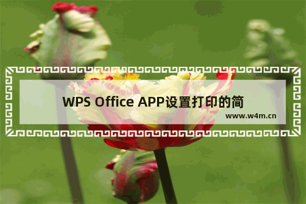 WPS Office APP设置打印的简单方法