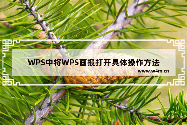 WPS中将WPS画报打开具体操作方法