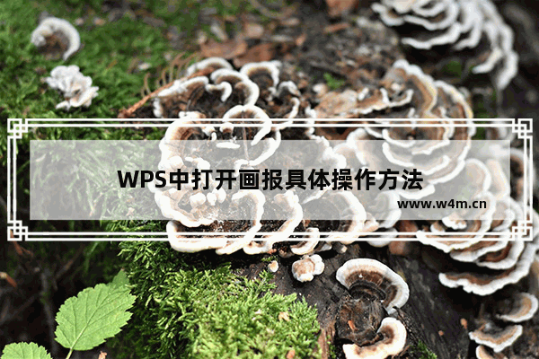 WPS中打开画报具体操作方法