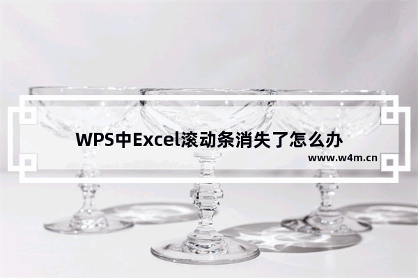 WPS中Excel滚动条消失了怎么办