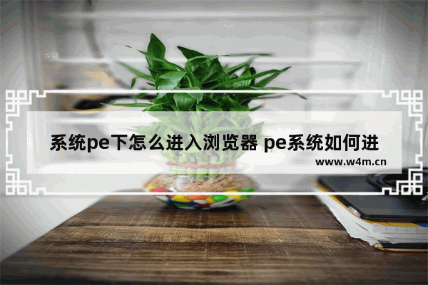 系统pe下怎么进入浏览器 pe系统如何进入桌面