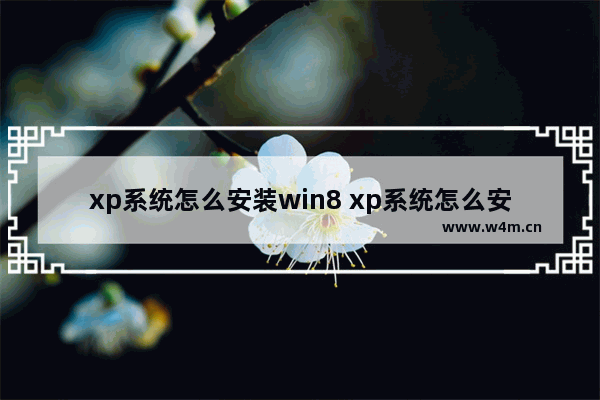 xp系统怎么安装win8 xp系统怎么安装wim镜像