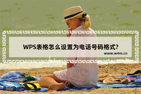 WPS表格怎么设置为电话号码格式?