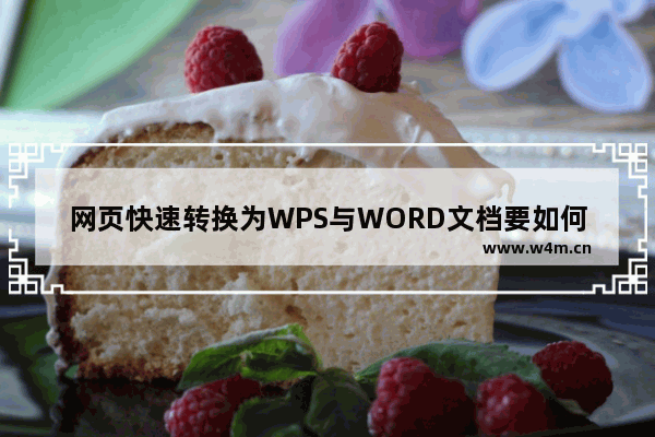 网页快速转换为WPS与WORD文档要如何操作