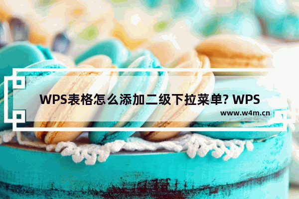 WPS表格怎么添加二级下拉菜单? WPS表格添加下拉菜单的教程