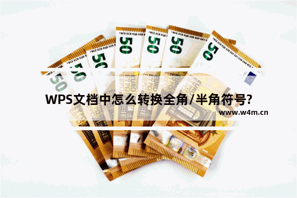 WPS文档中怎么转换全角/半角符号?