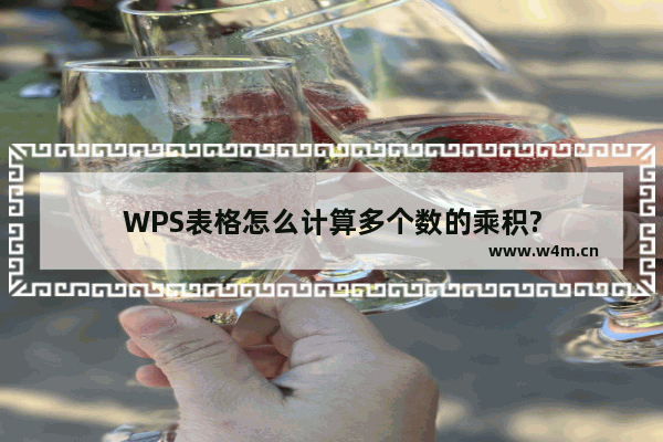 WPS表格怎么计算多个数的乘积?