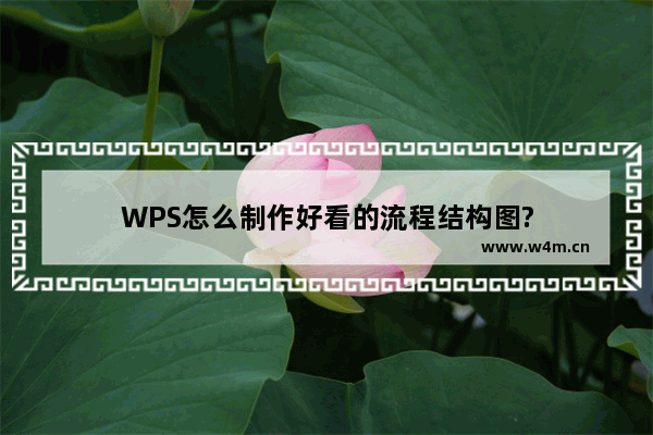 WPS怎么制作好看的流程结构图?