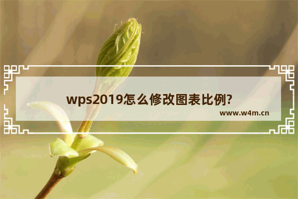 wps2019怎么修改图表比例?