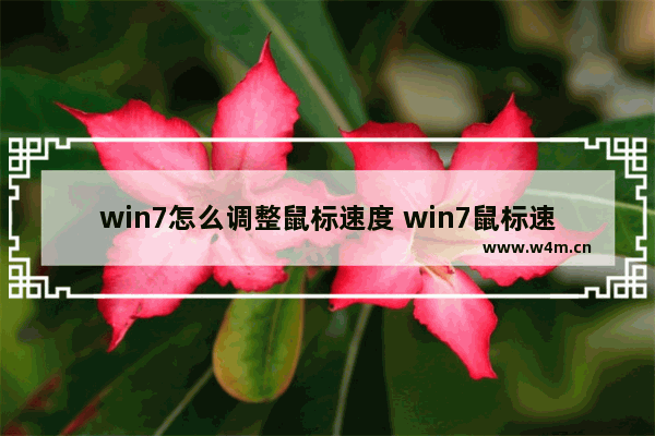 win7怎么调整鼠标速度 win7鼠标速度怎么调节