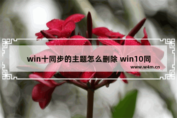 win十同步的主题怎么删除 win10同步的主题在哪