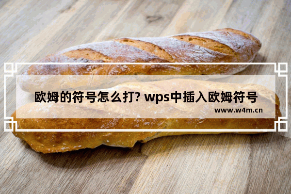 欧姆的符号怎么打? wps中插入欧姆符号的教程