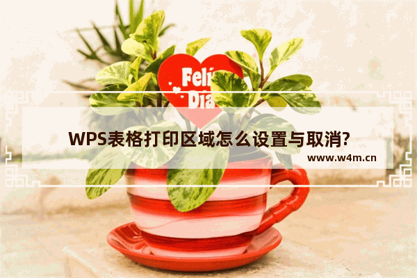 WPS表格打印区域怎么设置与取消?