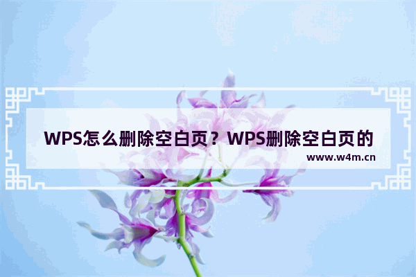 WPS怎么删除空白页？WPS删除空白页的方法