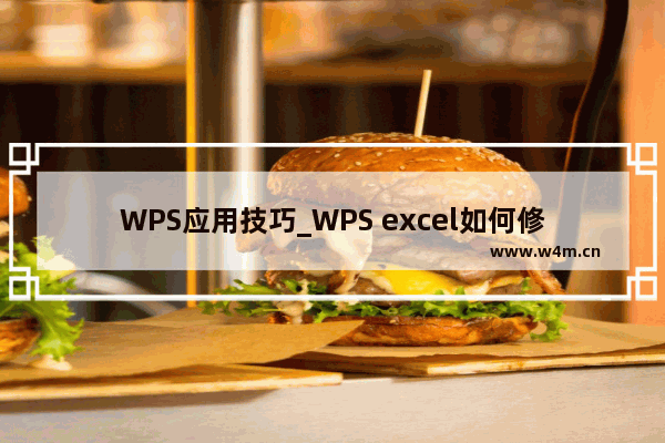 WPS应用技巧_WPS excel如何修改照片底色