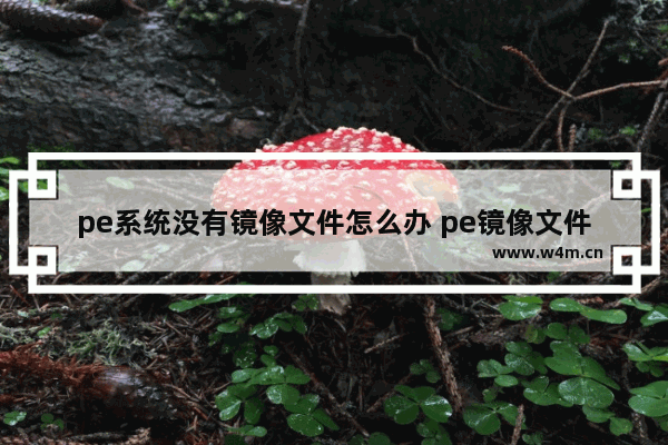 pe系统没有镜像文件怎么办 pe镜像文件不存在怎么办