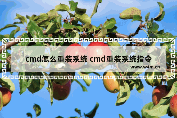 cmd怎么重装系统 cmd重装系统指令