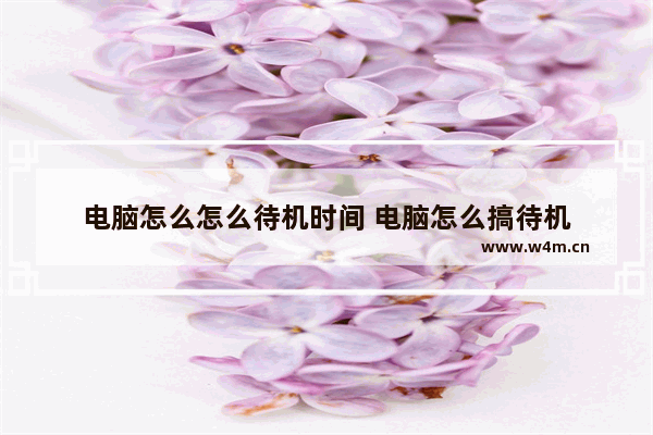 电脑怎么怎么待机时间 电脑怎么搞待机