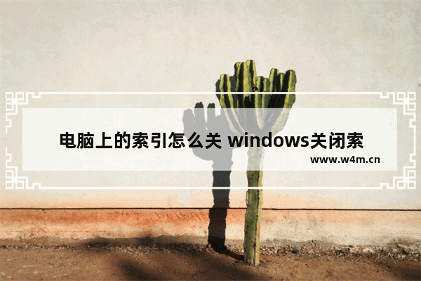 电脑上的索引怎么关 windows关闭索引