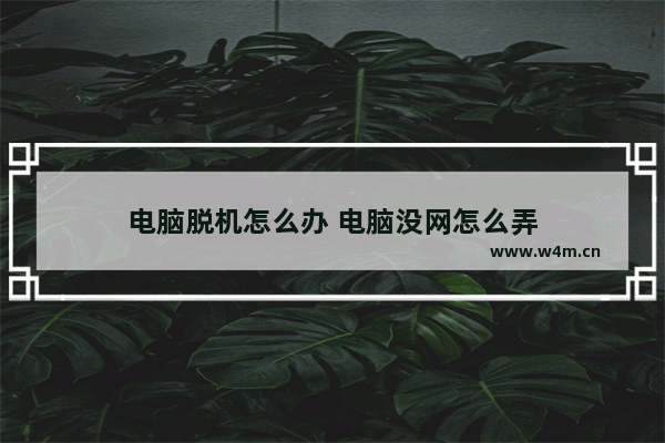 电脑脱机怎么办 电脑没网怎么弄