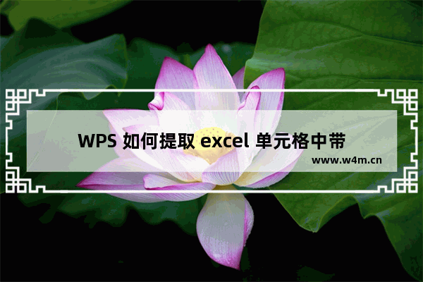 WPS 如何提取 excel 单元格中带文本的数字